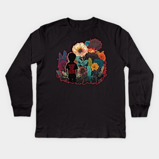 Find Someone Who Grows Flowers In The Darkest Parts Of You Kids Long Sleeve T-Shirt